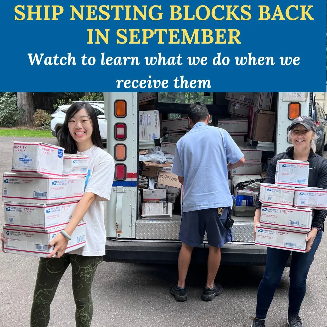 Newsletter - It's Time to Return Your Nesting Blocks
