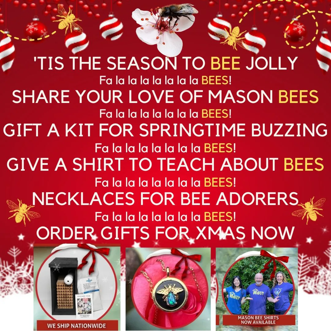 'Tis the Season to Bee Jolly & Share Your Love of Mason Bees