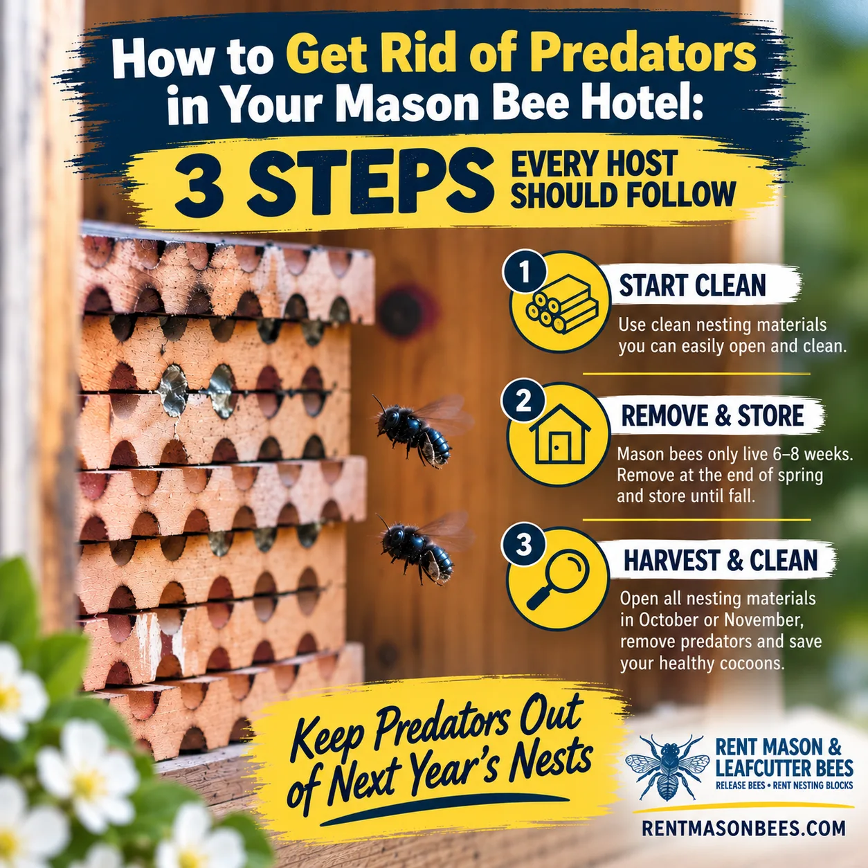 How to Get Rid of Predators in Your Mason Bee Hotel