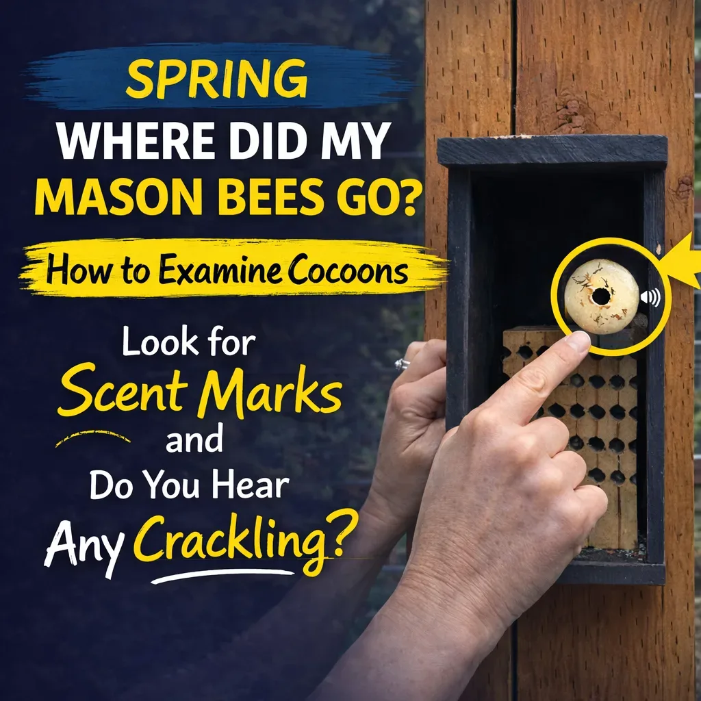 Checking Mason Bee Cocoons This Spring