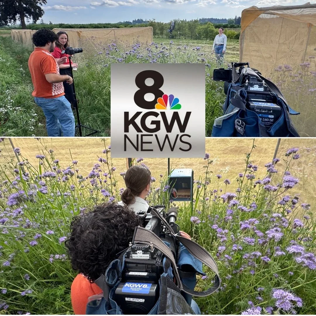 TV Crew Visits Oregon Research Cages