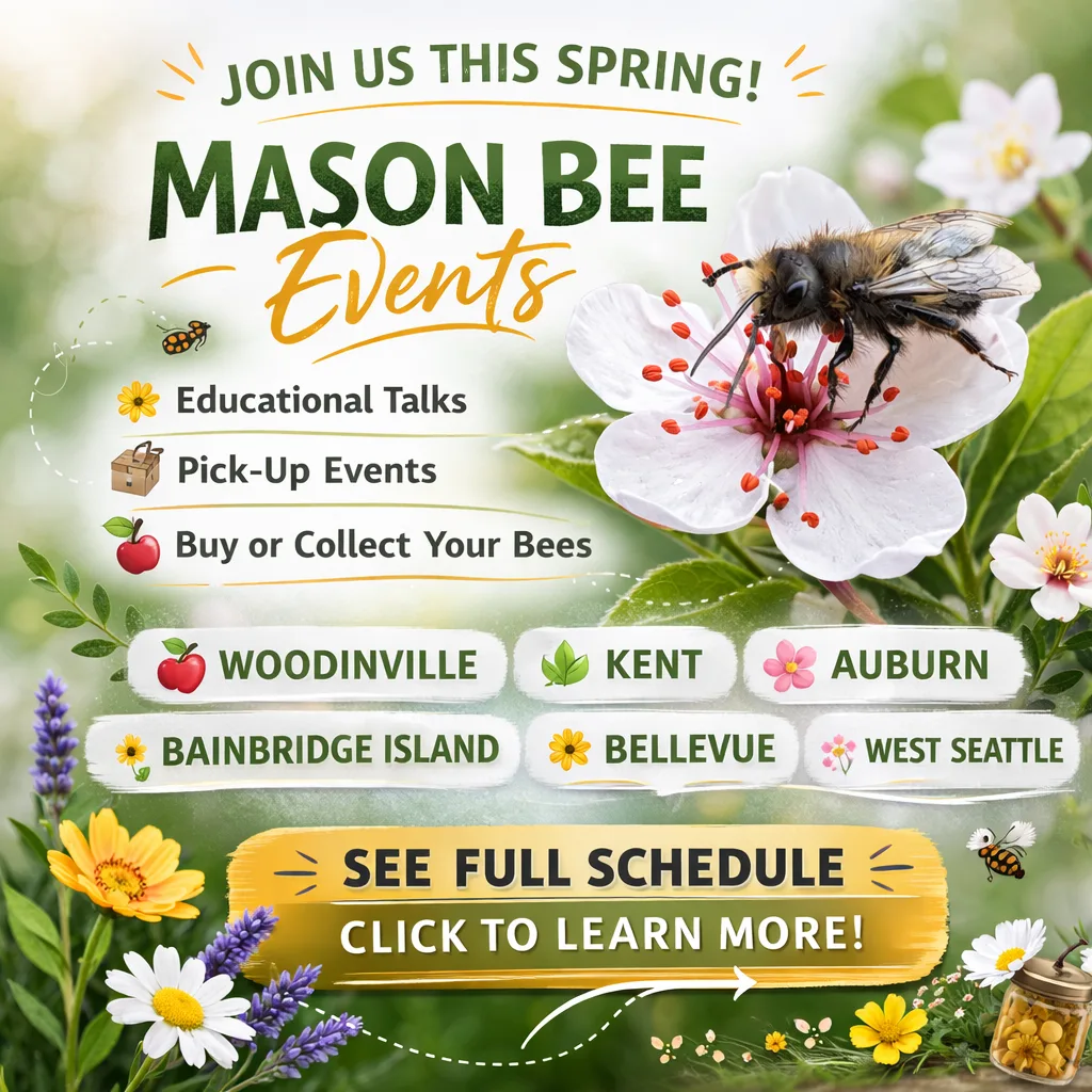 Spring Mason Bee Event Poster