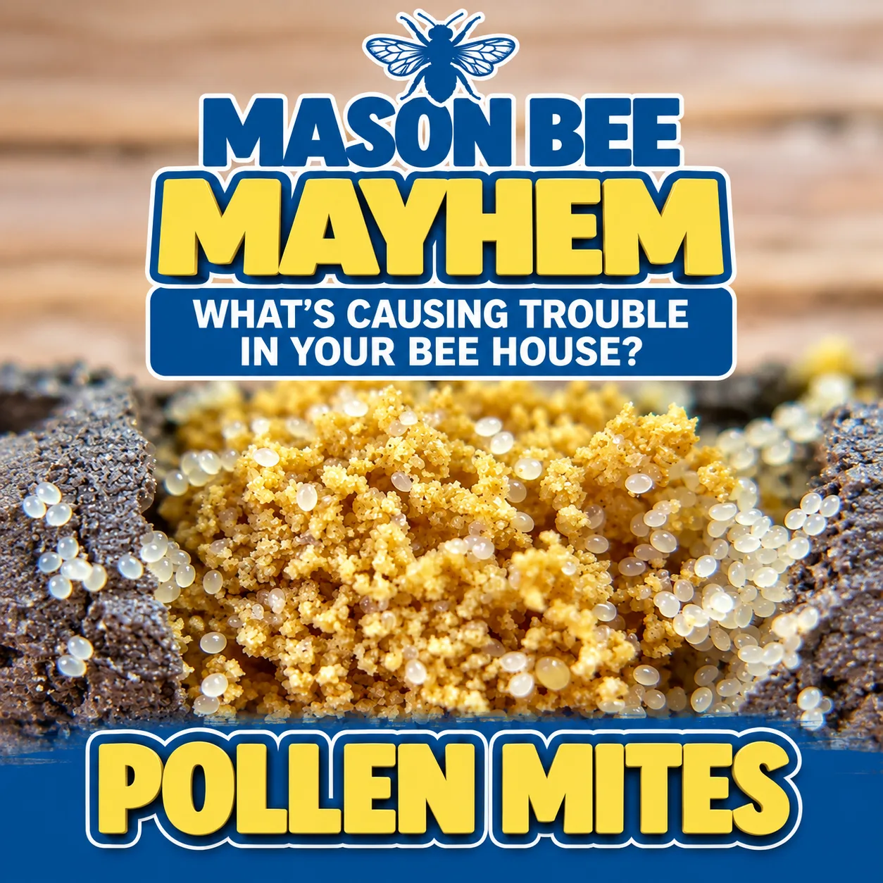 Do You Know What Pollen Mites Look Like in a Mason Bee Nest