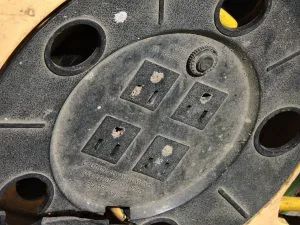 Nesting holes in a timber, from host Joe Timko