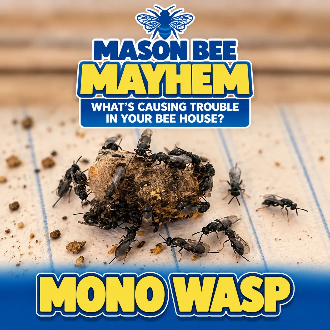 Learn What Mono Wasps Look Like in Mason Bee Nest and Cocoons