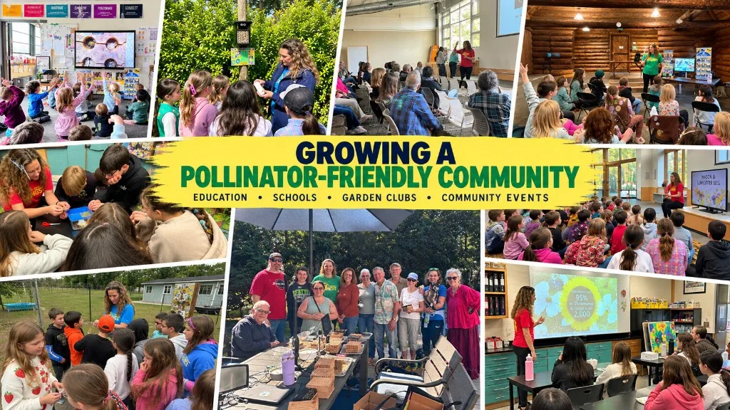 Schools, garden clubs, and community bee events on Bainbridge Island