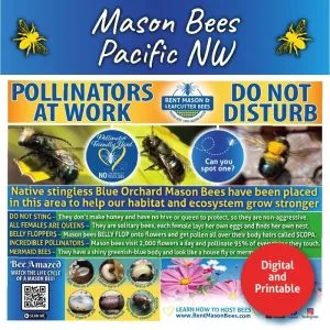 Pollinators at Work Garden Sign